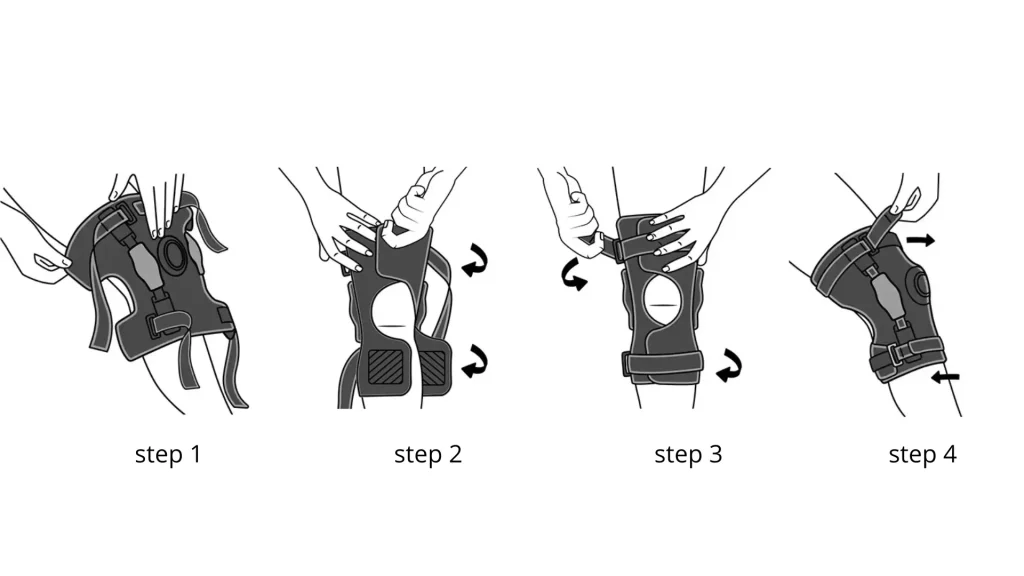 Ginocchiera rigida con snodo policentrico Futuro 4857 come si indossa