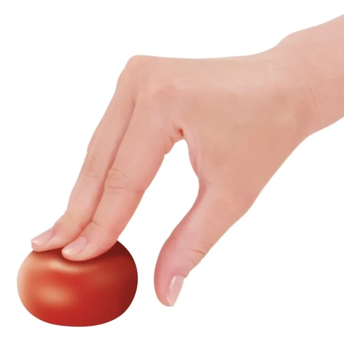 Pallina per la riabilitazione della mano strong Tecniwork pressata dalle dita