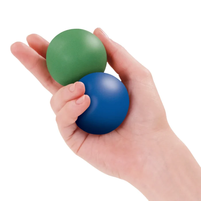 Pallina per riabilitazione mano medium Tecniwork con pallina verde
