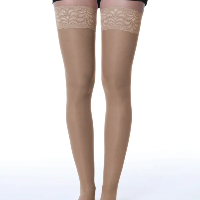 Calza Autoreggente naturale punta chiusa Medi Swing_vista frontale