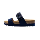 Ciabatte donna estive Dr Scholl Sahara 2 straps blu navy vista laterale