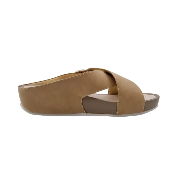 Ciabatte donna estive Grunland CI3116 cuoio vista mediale