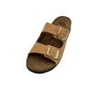 Ciabatte donna estive Scholl Bora 2 Buckles cognac vista superiore