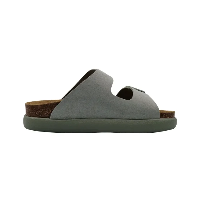 Ciabatte donna estive Scholl Noelle Chunky salvia vista mediale