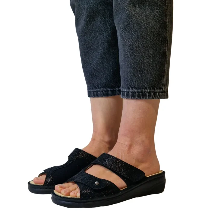 Ciabatte donna per alluce valgo Hergos H5002 indossate_1