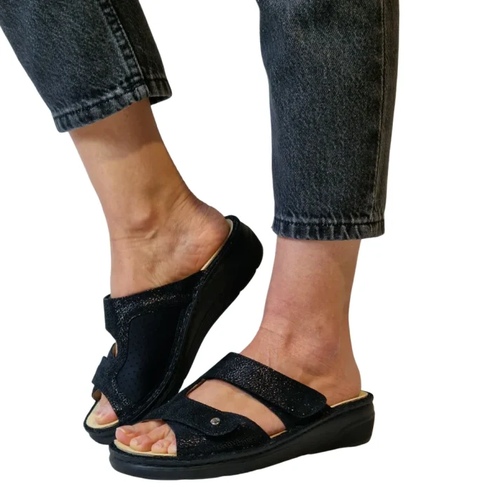 Ciabatte donna per alluce valgo Hergos H5002 indossate_2