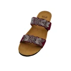 Ciabatte donna plantare bioprint Dott Scholl Otranto 2 straps bordeaux vista superiore