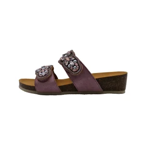 Ciabatte donna plantare bioprint Scholl Salento 2 Straps rosa vista laterale