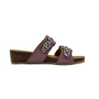 Ciabatte donna plantare bioprint Scholl Salento 2 Straps rosa vista mediale