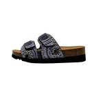 Ciabatte donna plantare bioprint dr scholl Cadice 2 straps nero vista laterale