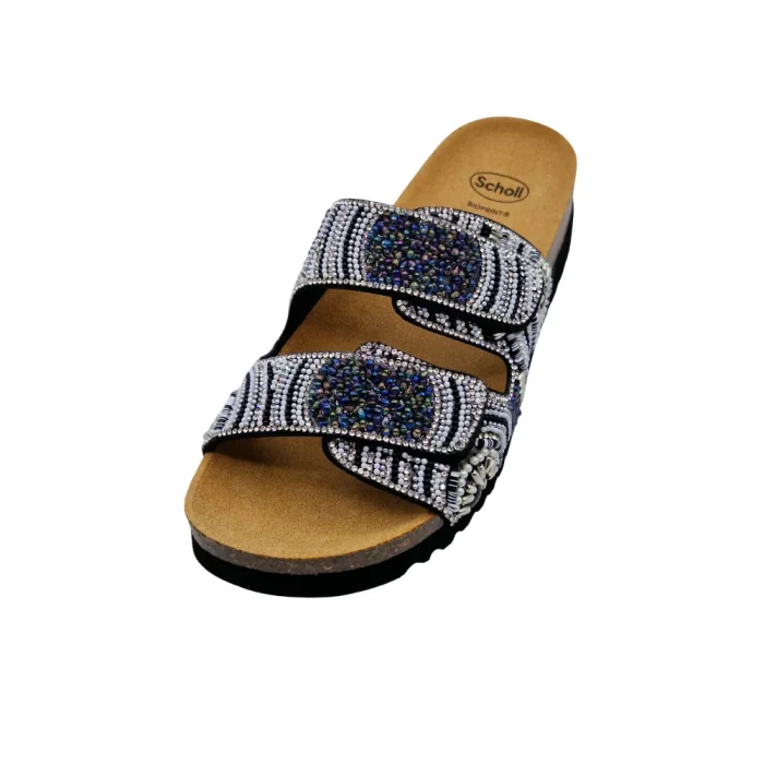 Ciabatte donna plantare bioprint dr scholl Cadice 2 straps nero vista superiore
