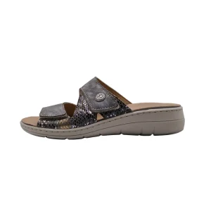 Ciabatte donna plantare estraibile Podoline Vernazza piombo vista laterale