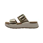 Ciabatte donna plantare memory cushion Dr Scholl Scilla 2 straps oro vista laterale