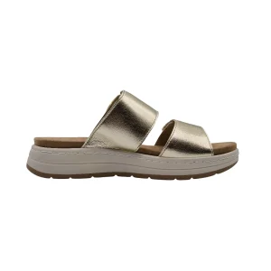 Ciabatte donna plantare memory cushion Dr Scholl Scilla 2 straps oro vista mediale