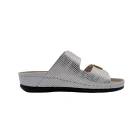 Ciabatte donna plantare memory cushion Scholl Aberdeen bianco vista mediale
