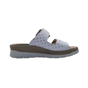 Ciabatte doppia fascia donna plantare estraibile Loren M3233 vista mediale Ciabatte doppia fascia donna plantare estraibile Loren M3233 vista mediale