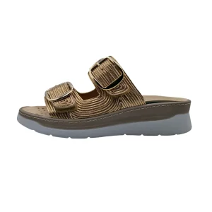 Ciabatte due fasce donna plantare estraibile Loren M3223 vista laterale