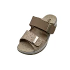 Ciabatte ortopediche donna suola biomeccanica Ecosanit 113B176 beige vista superiore