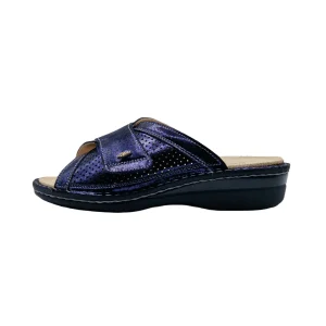 Ciabatte ortopediche per alluce valgo donna Ecosanit 123250 blu vista laterale