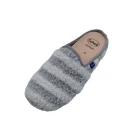 Pantofola donna con pelliccia Scholl Maddy grigio vista superiore