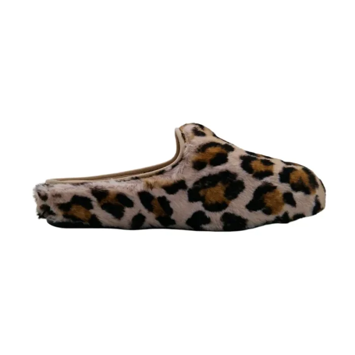 Pantofola donna con pelliccia Scholl Maddy multicolor vista mediale