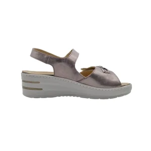 Sandali donna Ecosanit 113FR01S taupe vista mediale