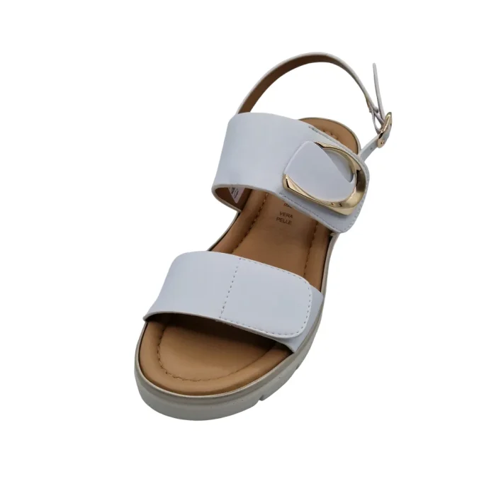 Sandali donna estivi Grunland SA1990 bianco vista superiore