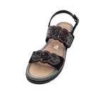 Sandali donna estivi Grunland SA2024 nero vista superiore
