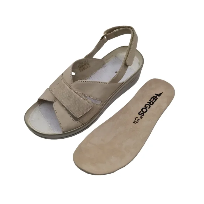 Sandali donna plantare estraibile Hergos H6300 plantare estraibile