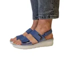 Sandali donna predisposti plantari Loren Q7050 jeans indossati_1