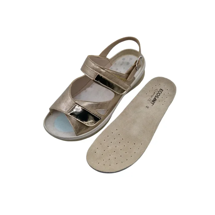 Sandali donna suola biomeccanica Ecosanit 113B169 plantare estraibile