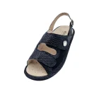 Sandali ortopedici per alluce valgo donna Ecosanit 123265 nero vista superiore