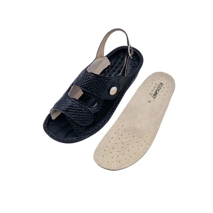 Sandali ortopedici per alluce valgo donna Ecosanit 123265 plantare estraibile