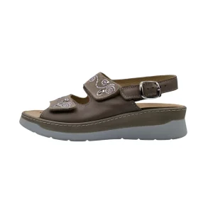 Sandali predisposti per plantare donna Loren M3236 vista laterale