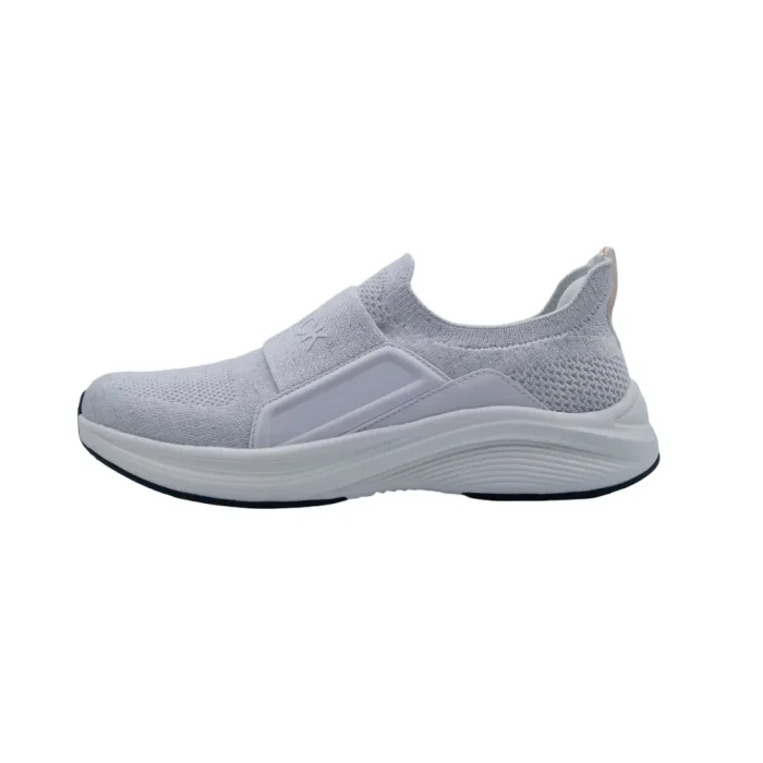 Sneakers slip on donna plantare estraibile Wock Swift bianco vista laterale