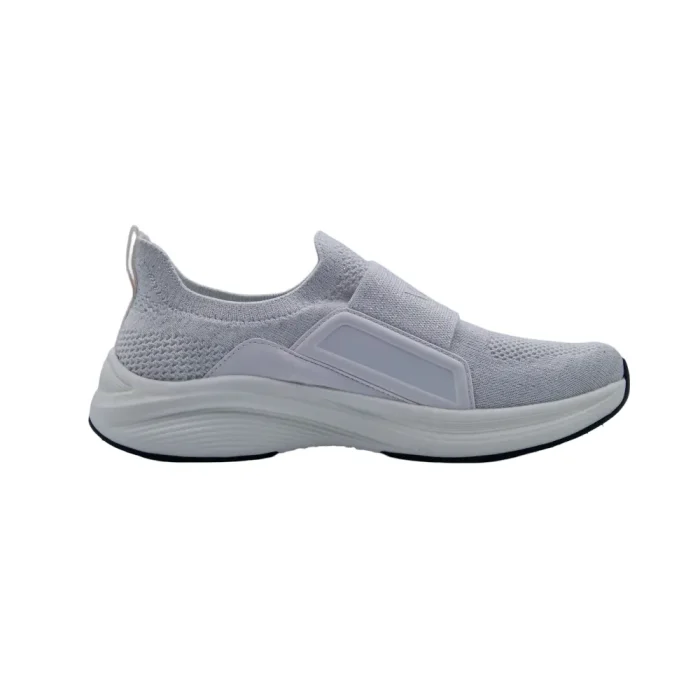 Sneakers slip on donna plantare estraibile Wock Swift bianco vista mediale