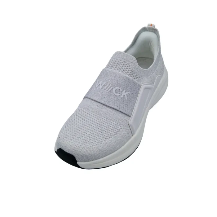 Sneakers slip on donna plantare estraibile Wock Swift bianco vista superiore