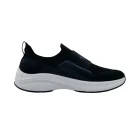 Sneakers slip on donna plantare estraibile Wock Swift nero vista mediale