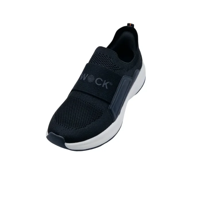 Sneakers slip on donna plantare estraibile Wock Swift nero vista superiore