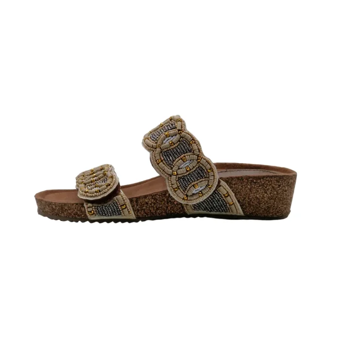 Ciabatte comfort donna Loren F0552 vista laterale