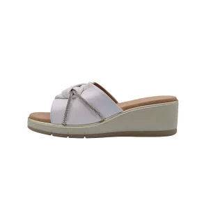 Ciabatte donna con plantare morbido Grunland CI3128 bianco vista laterale