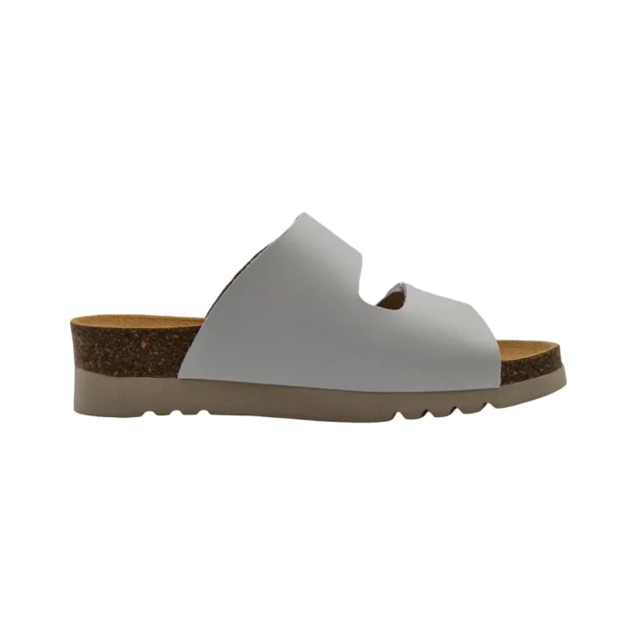 Ciabatte donna estive Dottor Scholl Monterey 2 straps bianco sporco vista mediale