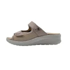 Ciabatte donna per alluce valgo Hergos H2813 beige vista laterale
