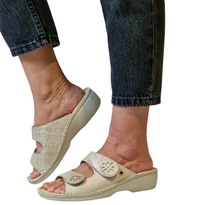 Ciabatte donna predisposte plantari Hergos H1523 indossate_2