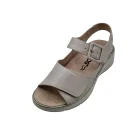 Sandali donna plantare estraibile Hergos H5701 panna vista superiore