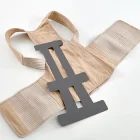 Corsetto dorsolombare con spallacci Dorsolombotech Dr. gibaud aperto con stecca rimossa