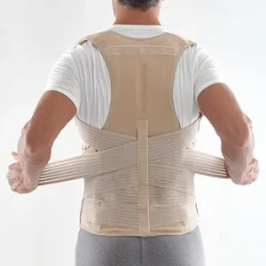 Corsetto dorsolombare con spallacci Dorsolombotech Dr. gibaud vista posteriore