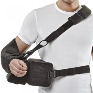 Tutore spalla abduzione 30° Intellisling Dr. Gibaud indossato