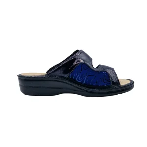 Ciabatte alluce valgo donna Ecosanit 123255 blu vista mediale Ciabatte alluce valgo donna Ecosanit 123255 blu vista mediale