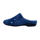 Pantofole donna con plantare estraibile Loren W9144 azzurro vista laterale